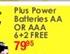 Duracell Plus Power Batteries AA Or AAA 6+2 Free