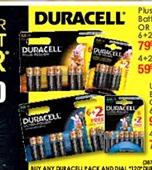 Duracell Plus Power Batteries AA Or AAA 4+2 Free