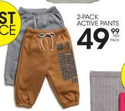 2 Pack Active Pants-Per Pack