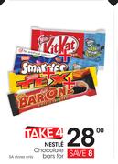 Nestle Chocolate Bars-For 4