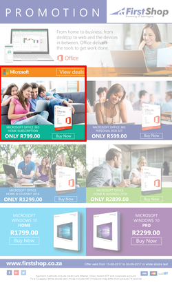 First Shop : Microsoft Promotion (15 Aug - 30 Aug 2017), page 1