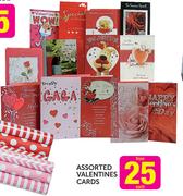 Assorted Valentines Cards-Each