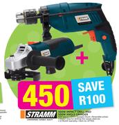 Stramm 500W Impact Drill And 500W Angle Grinder