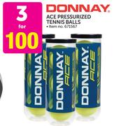 Donnay Ace Pressurized Tennis Balls-For 3