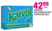Karvol Decongestant Capsules-10's Pack