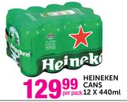 Heineken Cans-12x440ml Per Pack