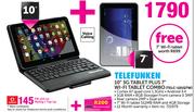 Telefunken 10" 3G Tablet Plus 7" Wi-Fi Tablet Combo TELC-101Q7W