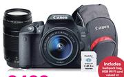 Canon DSLR Twin Lens Camera Bundle EOS700D WIFI