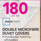 Mainstays Double Microfibre Duvet Covers-Per Set