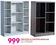 Lincoln Or Havana Bookcase 121x100x29Cm-Each