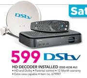 DStv HD Decoder Installed DSD 4136 4U