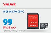 Sandisk 16GB Micro SDHC