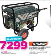 Stramm 5Kva Generator Electric Start With Wheels And Handle