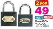 Fort Knox 30mm Iron Padlock-For 2