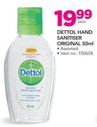 Dettol Hand Sanitiser Original Assorted-50ml