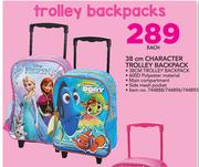38cm Character Trolley Backpack-Each