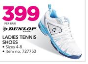 Dunlop Ladies Tennis Shoes Sizes 4-8-Per Pair