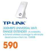 TP-Link 300MBPS Universal WiFi Range Extender TL-WA850RE