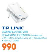 TP-Link 300MBPS AV500 WiFi Powerline Extender TL-WPA4220