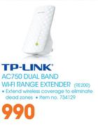 TP-Link AC750 Dual band WiFi Range Extender RE200
