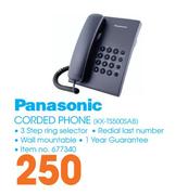 Panasonic Corded Phone KX-TS500SAB