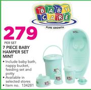 Baby Care 7 Piece Baby Hamper Set Mint-Per Set