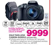 Canon DSLR Twin Lens Camera Bundle EOS 700D WIFI