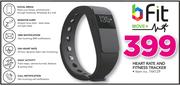 B Fit Heart Rate And Fitness Tracker