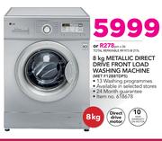 LG 8Kg Metallic Direct Drive Front Load Washing Machine MET F12B8TDP5