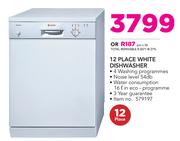 Bosch 12 Place White Dishwasher