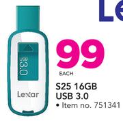 Lexar S25 16GB USB 3.0