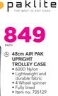 Paklite 48Cm Air Pak Upright Trolley Case