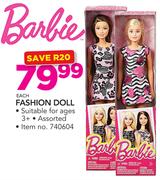 Barbie Fashion Doll-Each