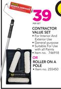 Addis Contractor Value Set Or Roller On A Pole-Per Set