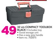 Big Jim 32Cm Compact Toolbox Black
