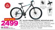 Raleigh 29" Alloy Frame Marvel Mountain Bike