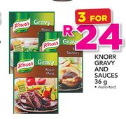 Knorr Gravy And Sauces Assorted-3 x 36g