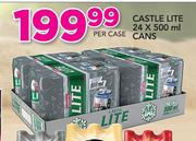 Castle Lite Cans-24 x 500ml Per Case
