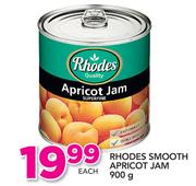 Rhodes Smooth Apricot Jam-900g