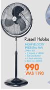Russell Hobbs High Velocity Pedestal Fan RHHV 50