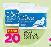 Dove Earbuds Bag-2 x 200's
