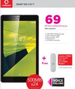 Vodacom Smart Tab 2 3G 7"-On MyMeg 500 Top Up