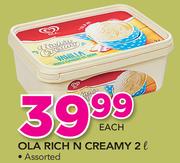 Ola Rich N Creamy Assorted-2Ltr