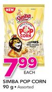 Simba Pop Corn Assorted-90g
