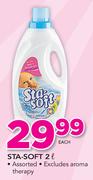 Sta-Soft Assorted Excluding Aroma Therapy-2Ltr