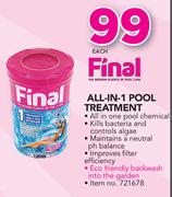 Final All In 1 Pool Treatment