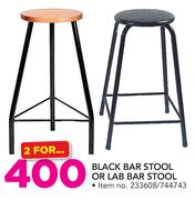 Black Bar Stool Or Lab Bar Stool-For 2