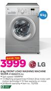 LG 6Kg front Load Washing Machine Silver F10B8NDP25 AL
