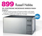 Russell Hobbs 20Ltr Electronic Microwave Mirror Finish RHEM21L