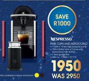 Nespresso PIXIE Clips And Aeroccino